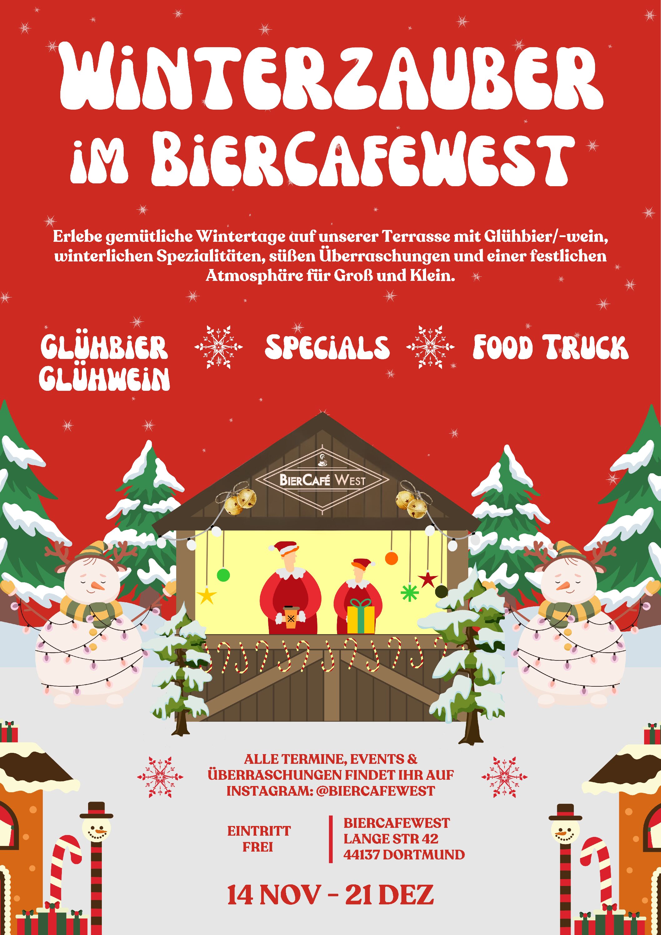 WINTERZAUBER IM BIERCAFEWEST